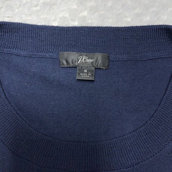 J Crew Pullover Size Small 100% Merino Wool Round Neck Fancy Cuff - Picture 9 of 14